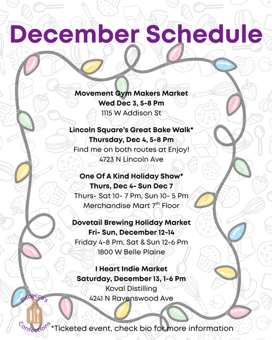 December In Person Schedule