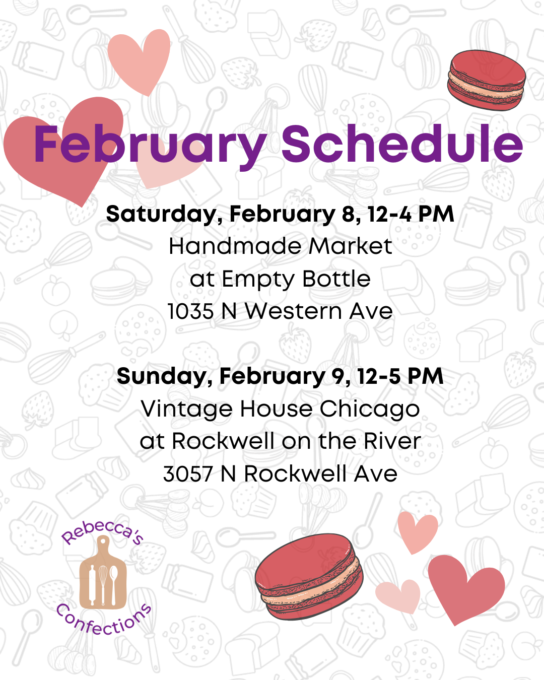 February Schedule