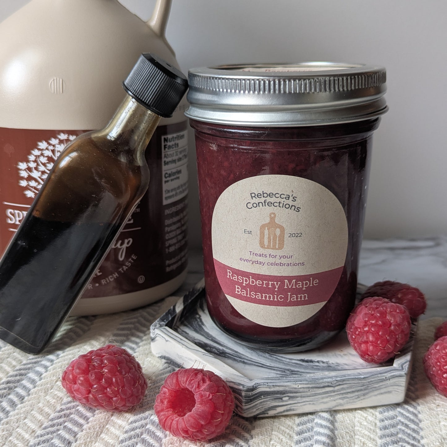 Raspberry Maple Balsamic Jam